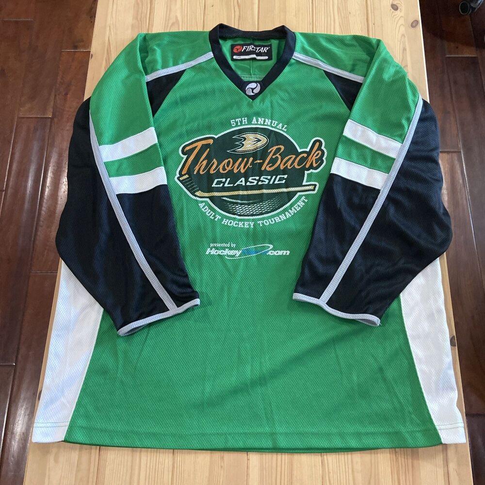 Anaheim Ducks #50 Throwback Classic Hockey Team Jersey Size XL Yuri Moscevsky